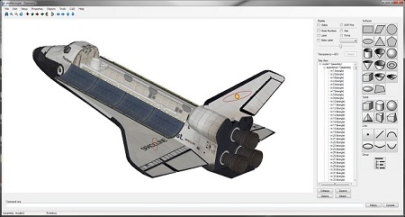 Image of Geometry with a space shuttle model